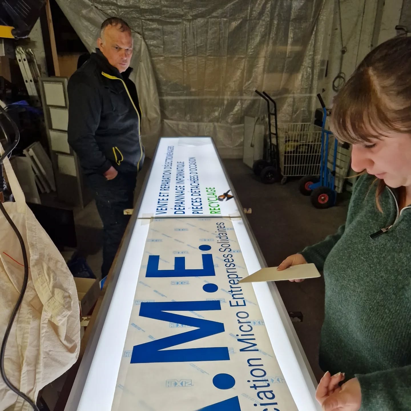 Préparation du panneau AMES